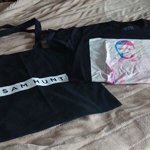 Sam Hunt Tee Shirt and Tote Bag - Black